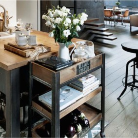 shelving for kitchen loft