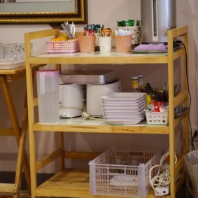 mobile shelving for the kitchen