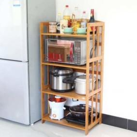 wooden shelving for the kitchen