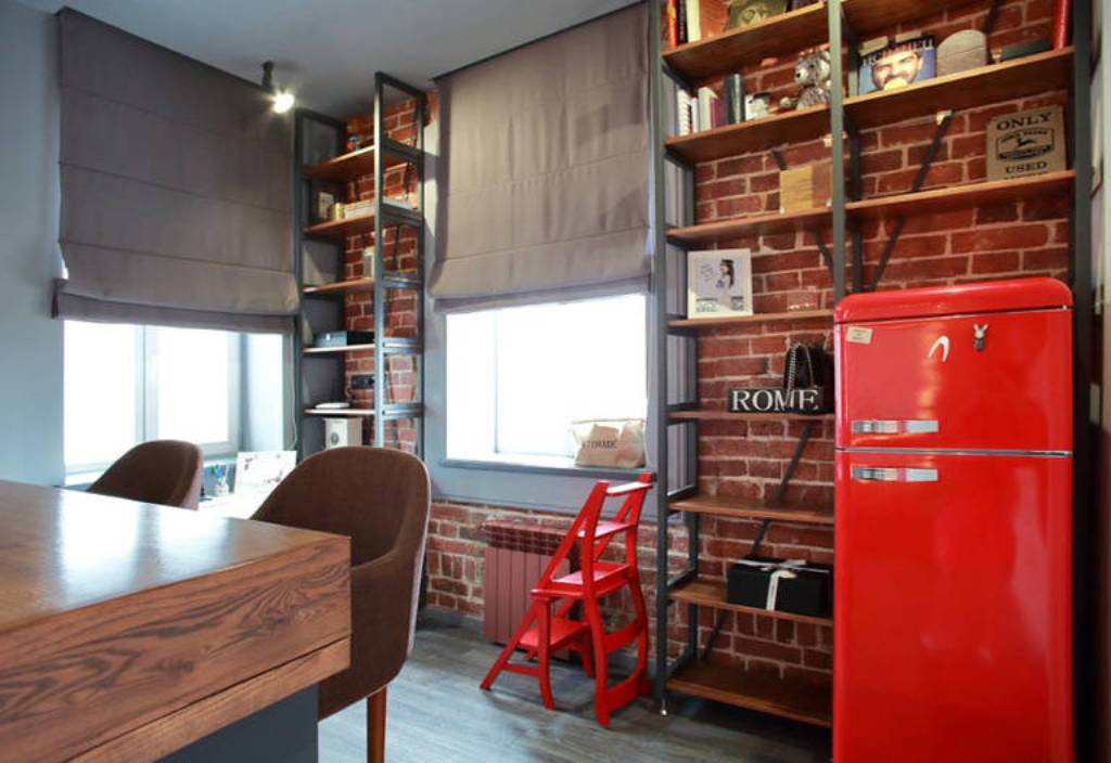 shelving for kitchen loft