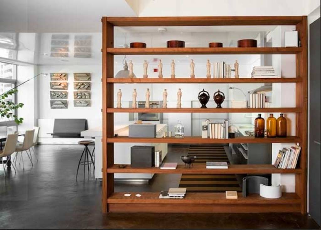 shelving partition for the kitchen