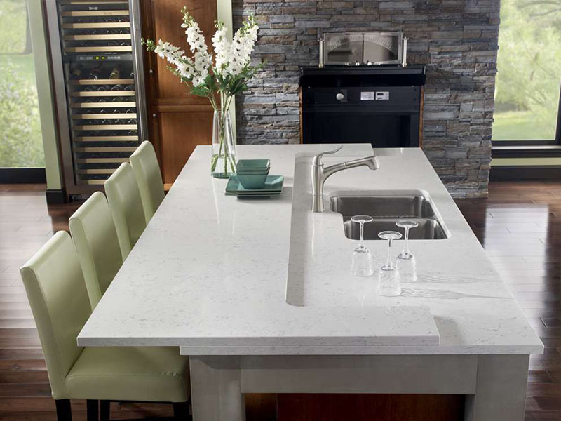 table en pierre acrylique