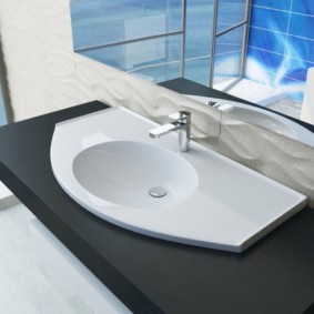 ภาพการตกแต่งเคาน์เตอร์ห้องน้ำ