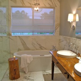 เคาน์เตอร์ในการตกแต่งภาพห้องน้ำ