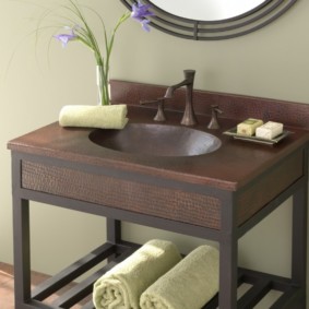 ความคิดเคาน์เตอร์ห้องน้ำความคิด