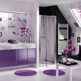 มุมมองเคาน์เตอร์ห้องน้ำ