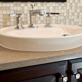 การออกแบบภาพเคาน์เตอร์ห้องน้ำ