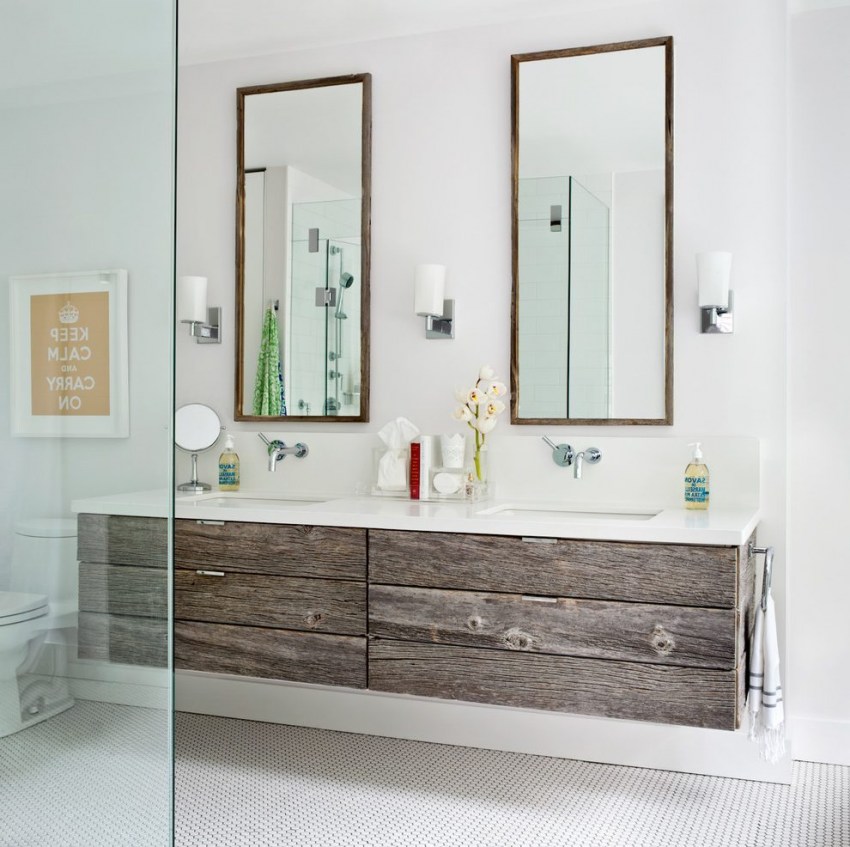 มุมมองเคาน์เตอร์ห้องน้ำ