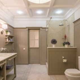 Modern bathroom in a rural house