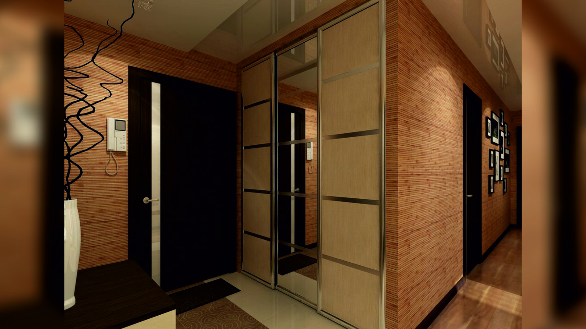 choisissez le papier peint dans la photo du couloir