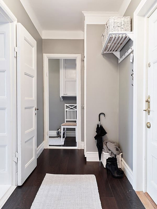 Parapluie de couloir de style scandinave noir