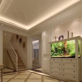 akuarium dalam hiasan foto pangsapuri