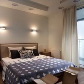 appliques dans la chambre au-dessus des idées de lit