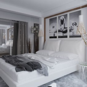 appliques dans la chambre au-dessus des idées de lit photo