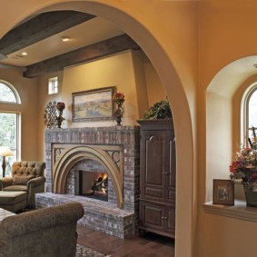 decorative arches in the apartment decor photo