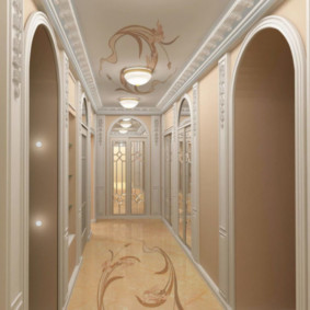 decorative arches in the apartment interior photo