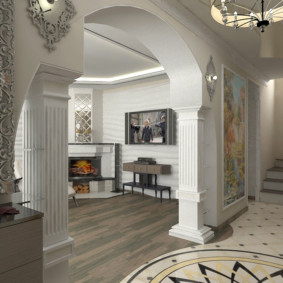 decorative arches in the apartment photo interior