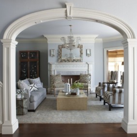 decorative arches in the apartment ideas options