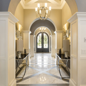 decorative arches in the apartment design photo
