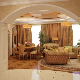 decorative arches in the apartment kinds of ideas