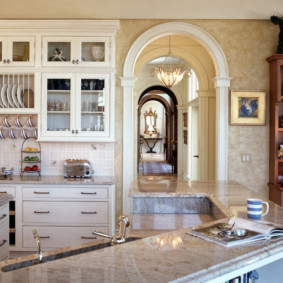 decorative arches in the apartment photo design