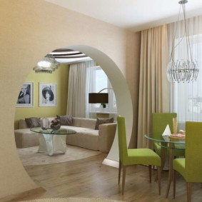 decorative arches in the apartment photo design
