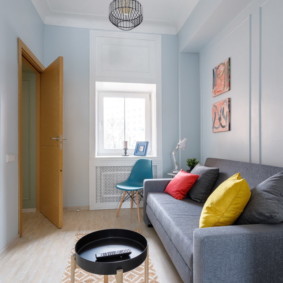 canapea în fotografia de design a livingului