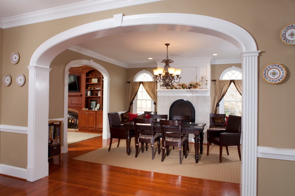 living room arch design