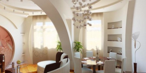 thiết kế vòm trong nội thất căn hộ