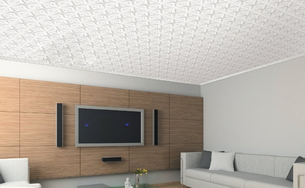 tavanul din sufragerie este polistiren