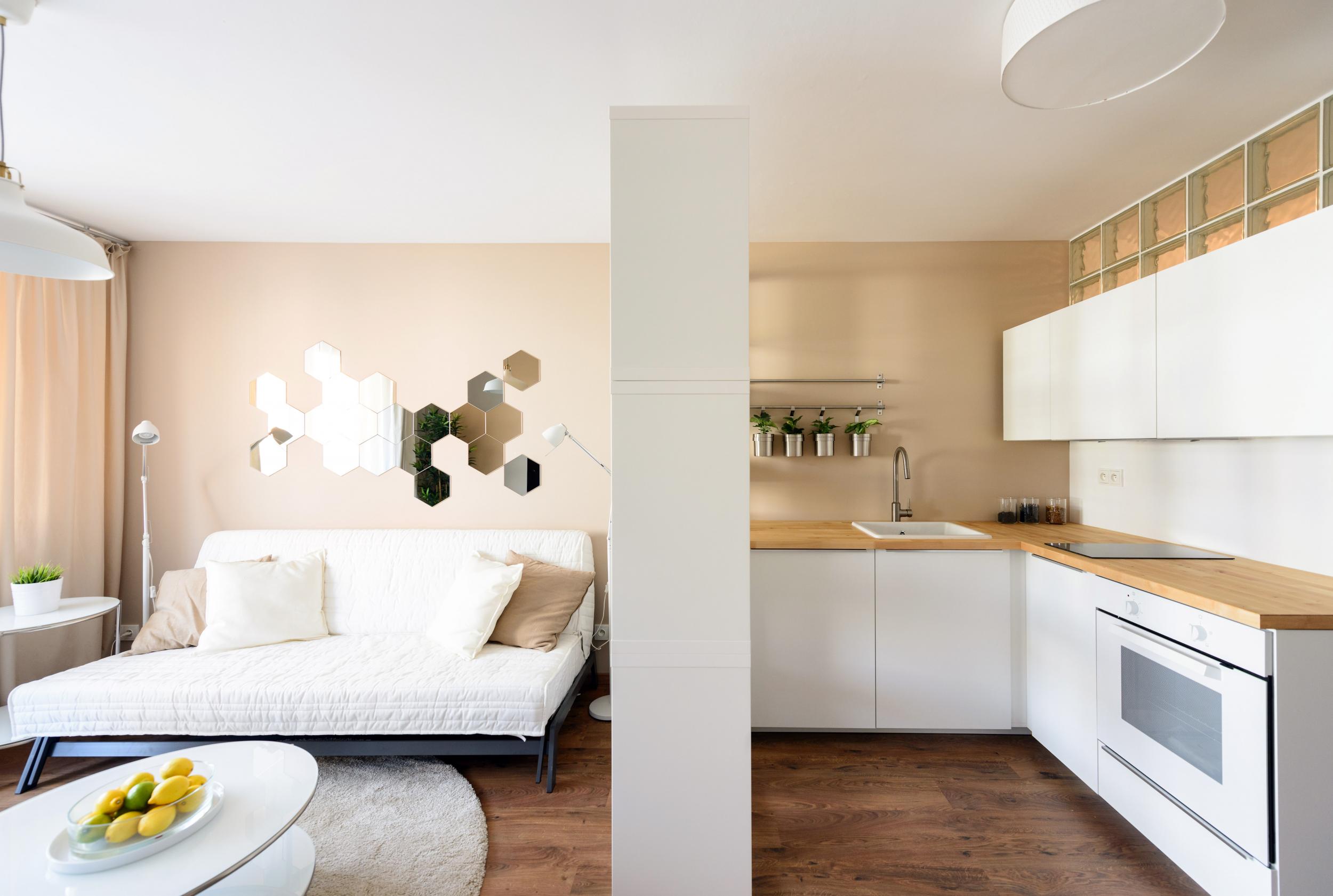 chambre dans un studio de 28 m²