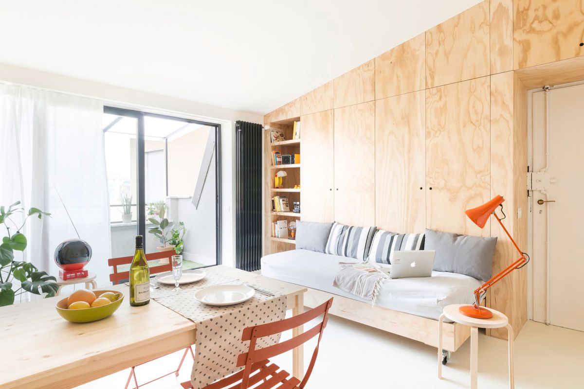 Studio de 28 m² dans un style éco