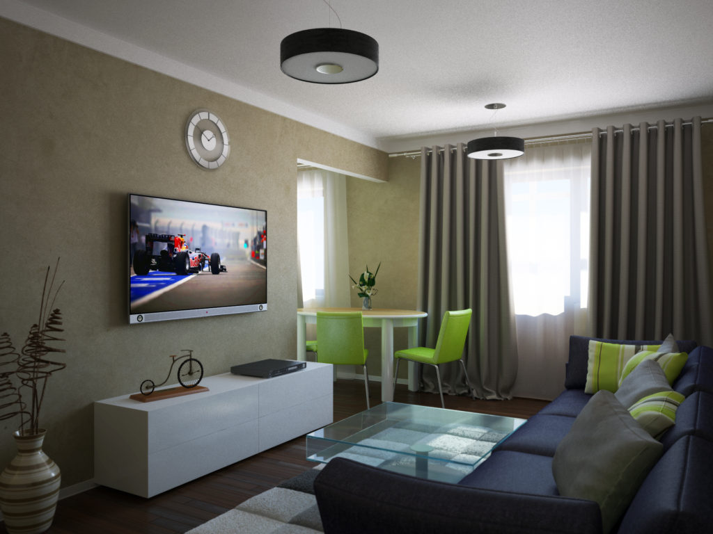 plafond photo design appartement de trois pièces