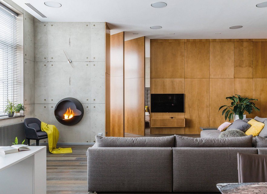 photo design appartement de trois pièces