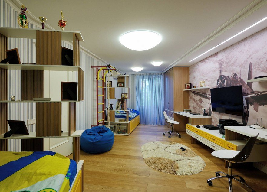 idées d'intérieur design appartement de trois pièces