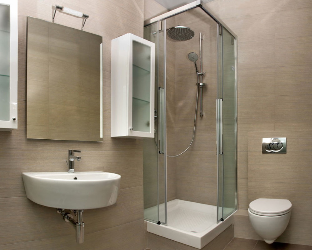 Cabin vòi hoa sen trong một phòng tắm loại kết hợp