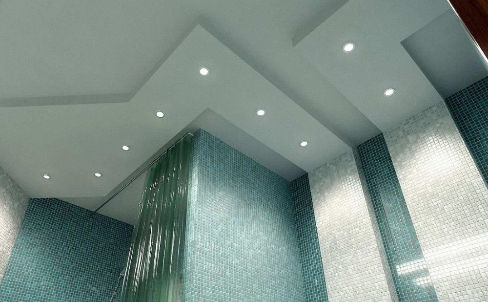 Đèn chiếu sáng trong trần nhà tắm hai cấp