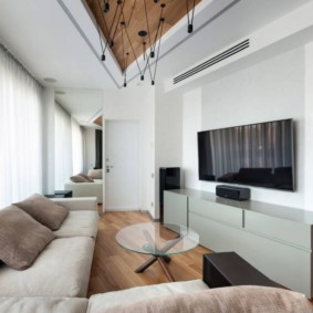 Laminate floor in the living room