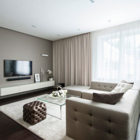 Plafond tendu avec une surface mate