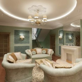 Kumaş döşemeli döşemeli mobilyalar