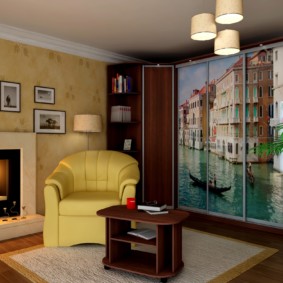 Фотопечат на Венеция на вратите на шкафа