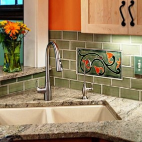 Évier d'angle rectangulaire