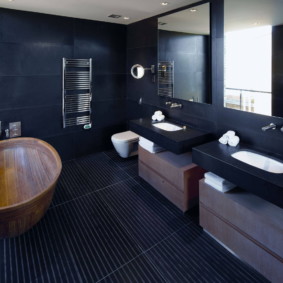 การออกแบบห้องน้ำในสีน้ำเงิน