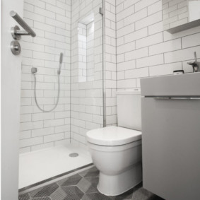 Gạch 3d trên sàn phòng tắm