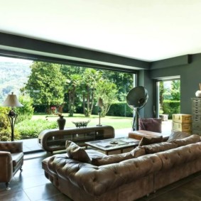 καθιστικό σε πράσινες επιλογές ιδεών