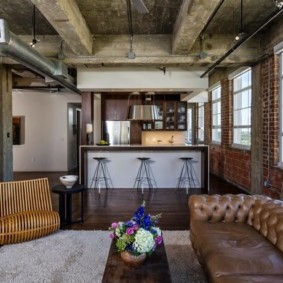 индустриален стил в интериора