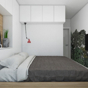 Helles Schlafzimmer in einer Zweizimmerwohnung von 60 qm
