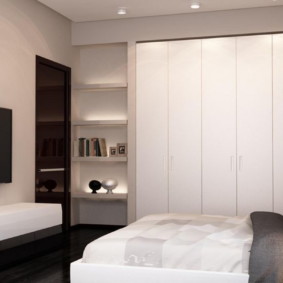 Minimalistisches Schlafzimmer Interieur