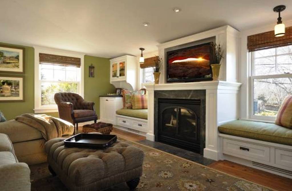 τζάκι στο σαλόνι