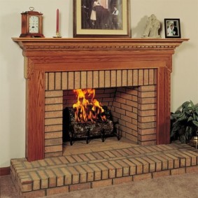 τζάκι στο εσωτερικό του διαμερίσματος διακόσμηση φωτογραφία